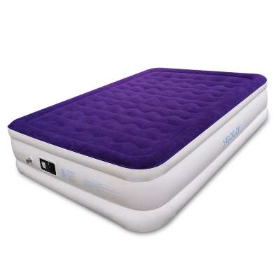 Mirakey Custom Wave Design Raised Elevated Convenient Storage Skin Friendly Double High Air Mattress