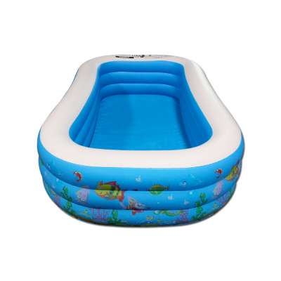 Mirakey High Quality In Stock Giant PVC 3 Ring Inflatable Kids Swimming Pool