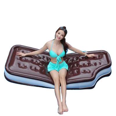 2018 Mirakey Chocolate shape swimming pool floats