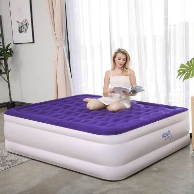 Mirakey Brand Queen Size 3 Layers Skin Friendly Air Mattress Built-In Pump Sleep Air Bed For Family