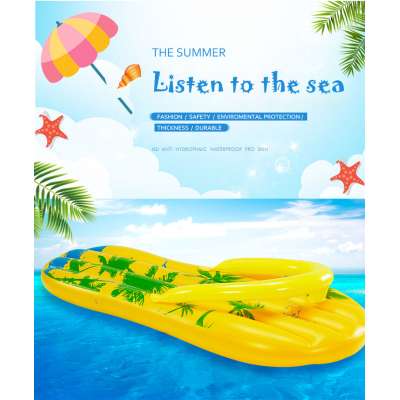 Mirakey Yellow sillper shape Pool float inflatable pool for swimming fun and marine inflatable float