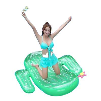 Mirakey new design green cactus water tube for pool party