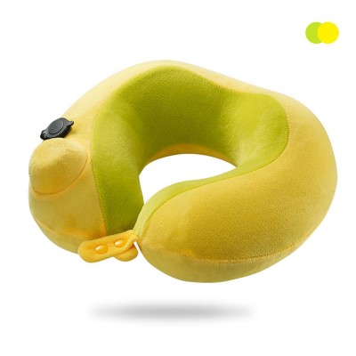 Mirakey  Hot Sale on Amazon U shape Rest Inflatable Travel Neck Support Camping Air Pillow