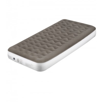 Mirakey Soft raised flocked fabric inflatable mattress with built-in pump